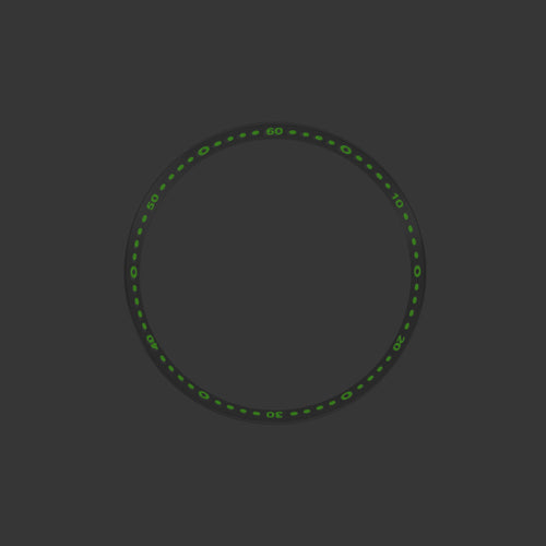 SKX / SRPD Chapter Ring: Brushed Stainless Steel with Luminous Markers