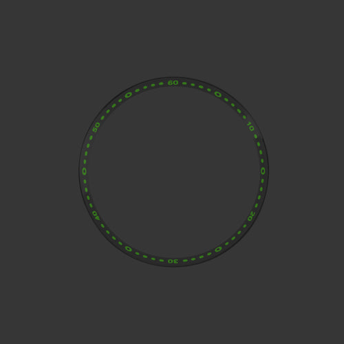 SKX / SRPD Chapter Ring: Polished Stainless Steel with Luminous Markers
