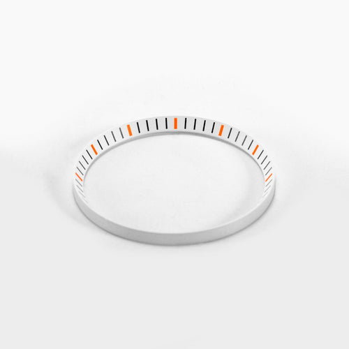 SKX / SRPD Chapter Ring: White With Orange Markers