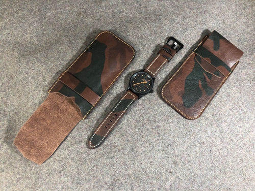 Vegetable Tanned Leather Watch Pouch
