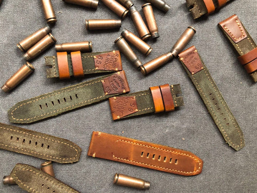 Vintage Fabric Leather Strap